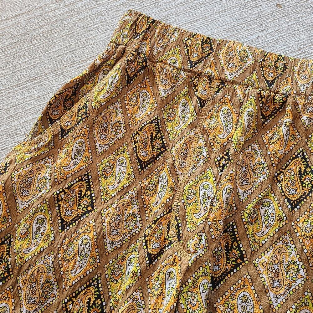 Nanushka Selah Pant Paisley Trouser Pants Boho Diamond Grid Geometric Crepe S - Picture 3 of 6